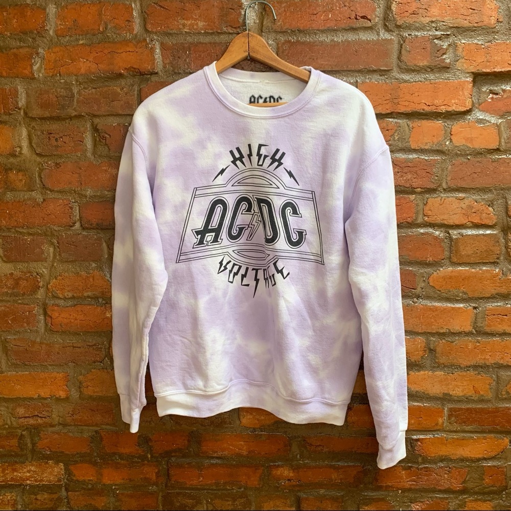 ACDC Purple Tie Dye Sweatshirt